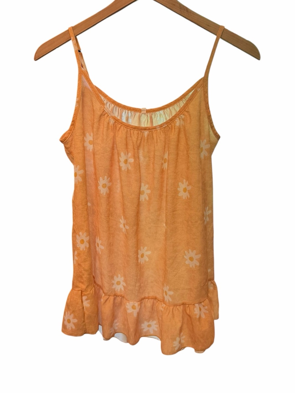 y2k orange daisy babydoll cami top medium fairy grunge coquette